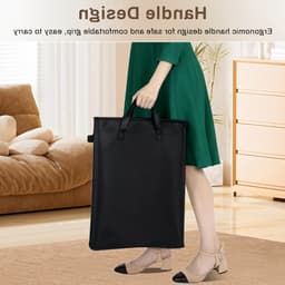 Praktische Wasmand met Handvatten, Vouwbare Opbergmand voor Kleding, Speelgoed en Accessoires, Ideaal voor Badkamer, Slaapkamer en Utility Room, 20 x 40 x 60 cm — thumbnail 3