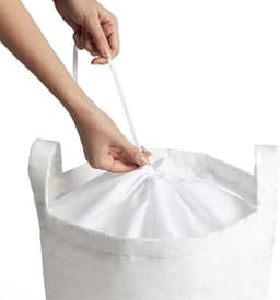 Dailygoody - Waszak - Wasmand set van 2 - Duurzaam en praktisch - Donker taupe roze - Voor wasgoed en opbergen - Geschikt voor tieners - 33 ... — thumbnail 2