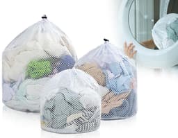 Dailygoody - Wasnet - Herbruikbare waszakken - Ideaal voor delicate kleding - 3 maten - Grof mesh ontwerp - Voor wasmachine - 30x40, 40x50, 50x60 cm — thumbnail 1