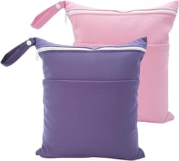2 Stuks Waterdichte Opbergzakken, Herbruikbare Reiswaszak met Rits en Handvat voor Zwemkleding, Strandhanddoeken en Luiers, Ideaal voor Sport en Reizen — thumbnail 1