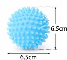 3 stuks - Wasballen - Reinigingsballen voor de wasmachine - Herbruikbare droogballen - Paars + Wit + Blauw - Droogballen - Droogballen - Wasballen die haar opvangen - Droogballen die haar tegenhouden — thumbnail 5