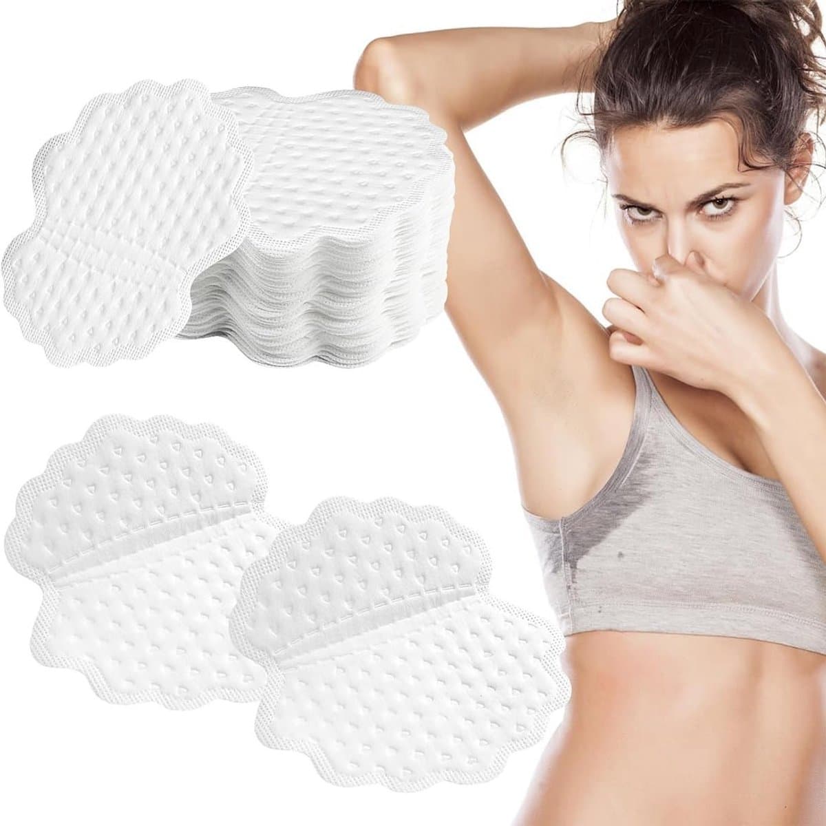 Anti-zweet onderarm pads - 10 paar absorberende, geurblokkerende bescherming voor vrouwen en mannen, ideaal voor onderkleding — afbeelding 1
