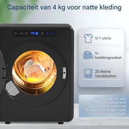 Mini Afzuig Luchtdroger – RVS en ABS Behuizing – 49 x 43 x 61 cm – Compacte Ventilatie / Droog Unit voor Lucht en Omgeving – Zwart — thumbnail 5