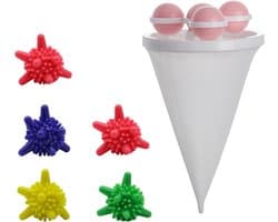 Wasmachine Haarfilterzak Met 4 Draaibare Holle Ballen - Herbruikbare Haarverwijderaar - Roze