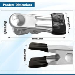 Mrs. Jones Wasknijpers Roestvrij Staal 40 Stuks - Metaal Wasknijper antislip - Washing Laundry Clips Zwarte . — thumbnail 2