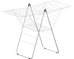 Mammoet - Droogrek - Met vleugels - 23 m drooglengte - Wit - Staal - Inklapbaar - Wasrek