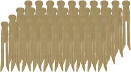 Houten Wasknijpers Plat Naturel - Set van 40 Stuks — thumbnail 3