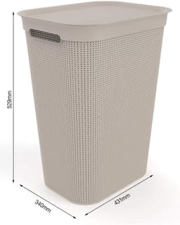 DnA® Wasmand Curver - Wasmand -Heupwasmand - Antraciet - 43cm x 34cm x 53cm — thumbnail 5