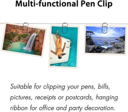 Roestvrijstalen Penclips voor Notitieboekjes en Boeken, 12 Stuks — thumbnail 5