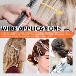45 Stuks Metalen Haarclips Krokodillenklemmen met Gaten voor Dik Haar — thumbnail 3