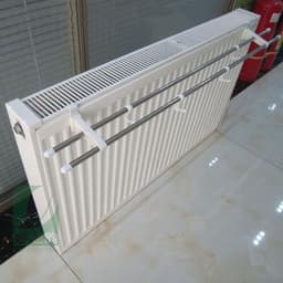 Radiator Droogrek - Handdoekenrek - Kleding Drogen - Roestbestendig Materiaal - 42 cm - Zilver Wit — thumbnail 4