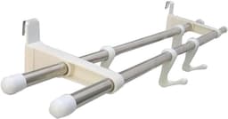 Radiator Droogrek - Kledinghanger - Ruimtebesparend - Eenvoudige Installatie - 40 cm Lengte - Zilver Wit — thumbnail 1
