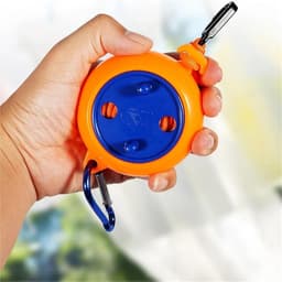 Uittrekbare Waslijnen - Draagbare Lijnen - Buiten Droge Kleding - Dubbele Set - 8 Meter Lengte - Oranje — thumbnail 3