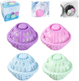 Haarfilter - Wasmachine Haar Filter - 4 stuks Wasmachine Reiniger Haarvanger - Haarverwijderaar voor de wasmachine - Anti-klit - Verwijdert hondenhaar en huidschilfers van kleding - 8,5*7 cm - Vier kleuren — thumbnail 1