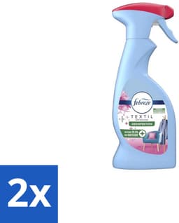 2 x Febreze – Textielspray – Roze Anjers – 375 ml - Textielgeur - Textielverzorging - Geurverwijdering - Textielspray - Roze Anjers — thumbnail 1