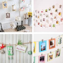 50 Mini Houten Knijpers met Jute Touw - Kleine Klemmetjes voor Foto's, Knutselen en Decoratie — thumbnail 5