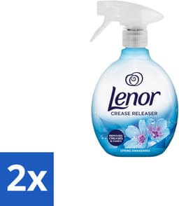 Lenor – Crease Releaser Spray – Spring Awakening – Kreukverwijderaar & Textielverfrisser – 500 ml - Voordeelverpakking - 2 stuks — thumbnail 1