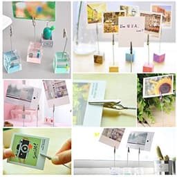 50 stuks fotohouders met klemmen en draadclips voor foto's en notities — thumbnail 2
