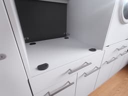 Duo Wasmachine kast - Wasmachine verhoger - Duo wasmachine meubel - Wasmachine en droger ombouw meubel - Wit - Hoogte 167 cm - Wasmachine ombouwkast — thumbnail 3