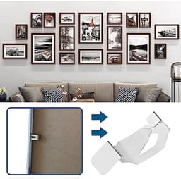 12 Stuks Foto Frame Clips Hangers voor Kunstwerken - Metalen Lente Bevestigingsclips - 26x12mm - Zilver — thumbnail 4