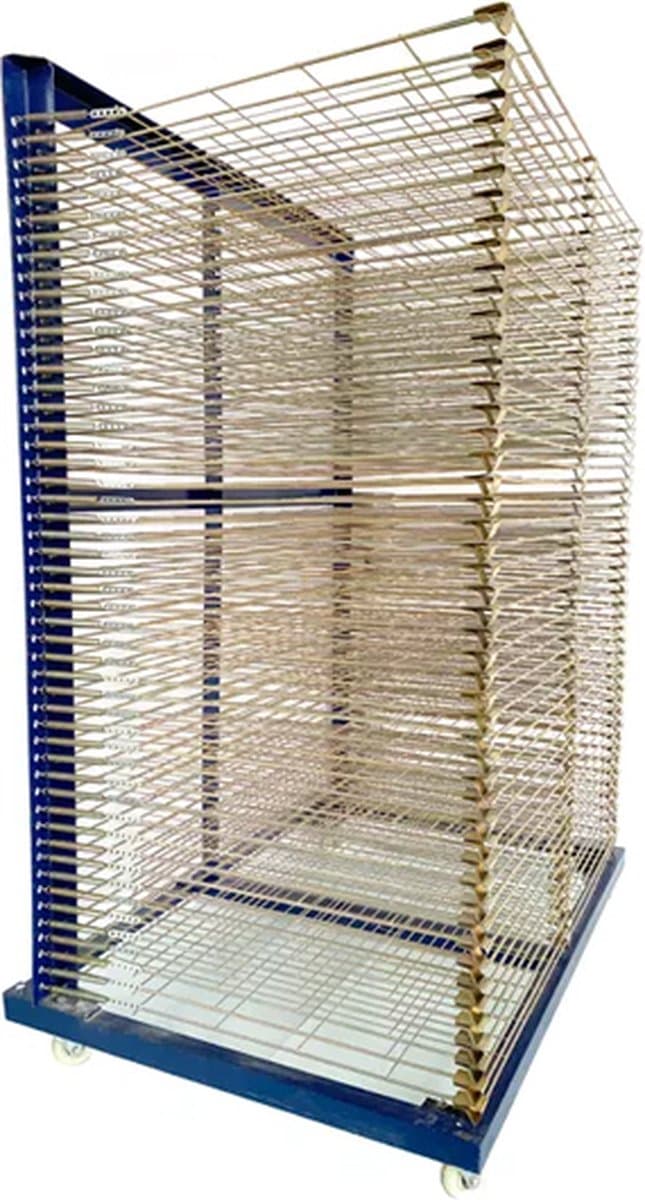 Mobiel Droogrek 50 bladen van 65x100cm - voor atelier, school en kunstenaarsinstelling — afbeelding 1
