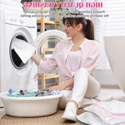 Wasnetten set van 9 stuks, herbruikbare waszakken voor kleding, ondergoed en schoenen — thumbnail 2