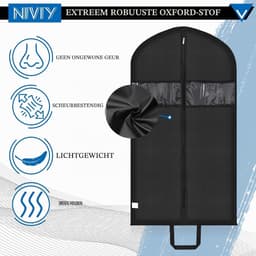 Vouwbare Kledinghoes 110 x 60 cm met Handvatten voor Bescherming en Opslag van Kleding — thumbnail 5