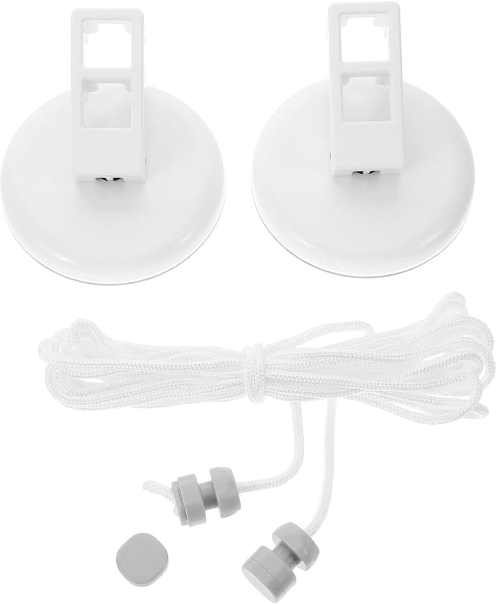 Waslijn met zuignappen, intrekbare waslijn voor outdoor, camping en reizen, zonder boren, voor balkon en badkamer — afbeelding 1