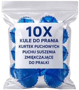 10x Wollen Wasballen voor Donsjassen - Verzachtend & Droogtrommel Geschikt — thumbnail 3
