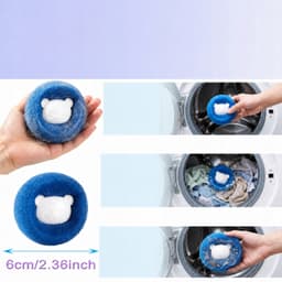 8x Wasmachines Ballen - Verwijderen Huisdierhaar & Pluisjes — thumbnail 3