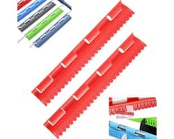 2 x Wasdroogrek – Sokkenclips – Kunststof sokkenclips – Handige en sneldrogende sokkenclips – Sokkenclips met snelsluiting – Clips voor opbergen en drogen – 32 cm x 5 cm