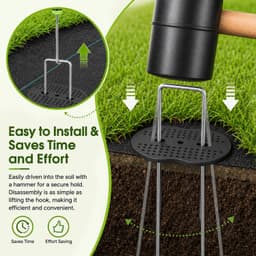 Set van 100 U-vormige Grondankers voor Tuin en Kamperen — thumbnail 5
