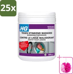 25 x HG - Wasruimte - Tegen Stinkend Wasgoed - Wasmiddeltoevoeging - 500 g - Bulkverpakking - Wasmiddel tegen stank - Douchemop - Stinkend wasgoed — thumbnail 1