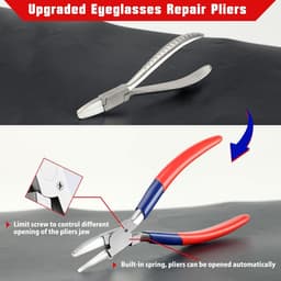 Ronde & Nylon Kaak Brillen Frame Tang Brillen Reparatie Tang Aanpassen Brillen Armen Frame Tang Brillen Frame Tang Ronde en Platte Tang Sieraden Maken Tang — thumbnail 3