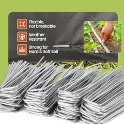 Grondankers Metaal - Tenharingen Set - Tuin Bevestigen - Verzinkt Staal - 100 Stuks - Zilver — thumbnail 2