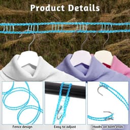 Draagbare Reiswaslijn - Dailygoods- Waslijn Winddicht 5 Meter — thumbnail 2