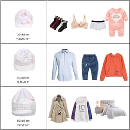 Wäschesäcke Set - Wäschenetz Voor Waschmaschine - 3 Stuks Verschillende Maten - Duurzaam Polyester Mesh Met Kordelzug - Voor Ondergoed Babykleding En Oberbekleidung - Grijs Fijnmazig — thumbnail 4