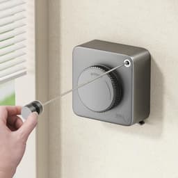 Uitschuifbare Waslijn - Droogrek - Was Drogen - Niet-doorhangend Ontwerp - 4.6 Meter - Grijs — thumbnail 1