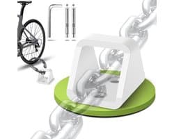 Fietsmuuranker - Grondanker - Diefstalpreventie - Verstevigd Ontwerp - 5 mm dik - Wit