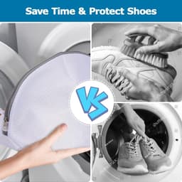 SnelShoppen - Shoe Bag Set van 2 Herbruikbare Mesh Waszakken met Rits voor Sportschoenen, Sokken en Bh's - Ideaal voor de Wasmachine - Optimaal Schoon — thumbnail 2