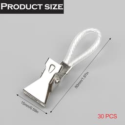 SnelShoppen - 30 Stuks Towel Clips - Metaal Clips voor Theedoeken, Keuken en Badkamer - Duurzaam en Ruimtebesparend - Perfect voor Pothouders en Handd — thumbnail 3