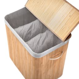 CALICOSY - 3-vak wasmand van bamboe 150L H60 cm - YSA — thumbnail 4