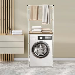M-Goods Wasmachine Rek 3-Laags - Wasmachine Ombouw Opbergrek - Wasmachine Kast met Verhoger - 176,5 cm - 3 Kleuren — thumbnail 2