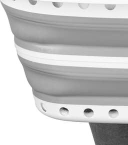 Opvouwbare heupknuffelwasmand, 37 liter, grijs — thumbnail 3
