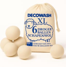 Thijox - Droogballen van wol XL [6-pack] – Natuurlijke herbruikbare wasverzachter, vermindert kreukels en droogtijd, milieuvriendelijk alternatief voo — thumbnail 1