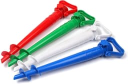 Strandparaplu zandanker - Blauw - Geschikt voor parasol met 19-32 mm paal - Lichtgewicht en draagbaar - Voor buitengebruik — thumbnail 4