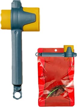Voedselzak Clips - Zaksluiters Keuken - Levensmiddelen Bewaren - Met Schenktuit - 14 cm Diameter - Paarsblauw — thumbnail 1