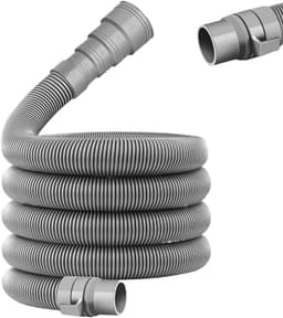 Afwaterslang Set - Camper Afvoer - Afvalwater Afvoeren - Verstelbare Lengte - 28-42 mm - Grijs — thumbnail 1