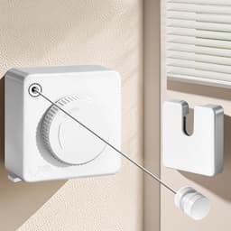 Intrekbare Waslijn - Uitschuifbare Kledinglijn - Kleding Drogen - Roestvrij Staal 304 - 4.2 Meter - Zilver — thumbnail 2