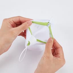 Dailygoods- Waszak Set van 8 - Delicate Mini-Wasmachine Zakken - Fijnmazig Polyester - Opbergzakken met Ritssluiting - 12 x 12 cm - Voor Lingerie en Ondergoed - Waszakken — thumbnail 2
